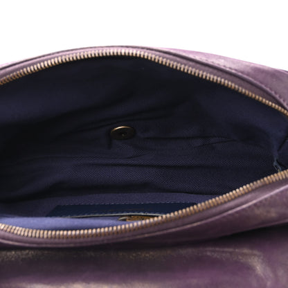 Chanel Iridescent Calfskin Quilted Small Shiva Flap Purple 5 of 11
