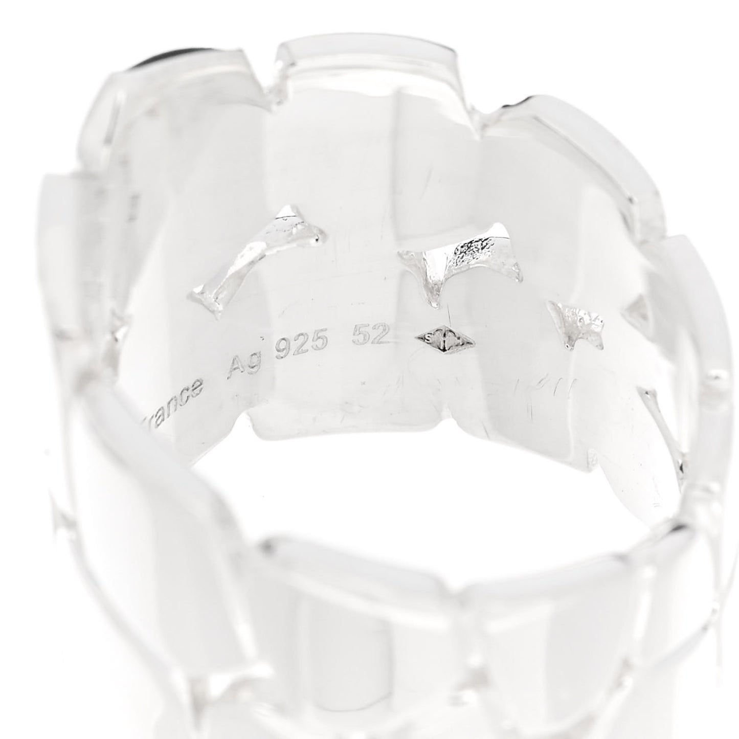 Sterling Silver MM Niloticus Eclat Ring 52 6