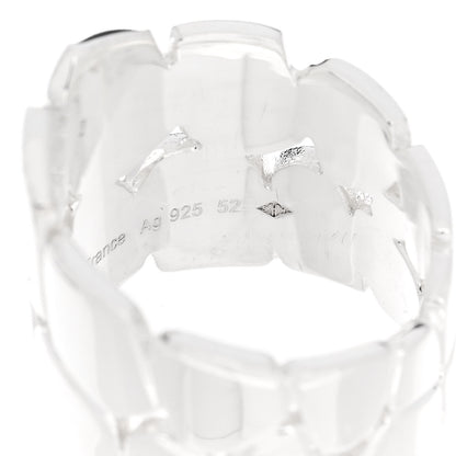 Hermes Sterling Silver MM Niloticus Eclat Ring 52 6 6 of 7