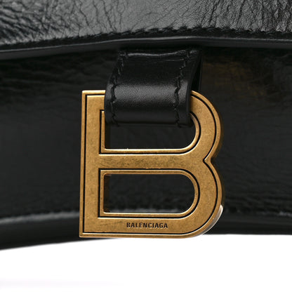 Balenciaga Paper Calfskin Large Crush Sling Bag Black 8 of 14