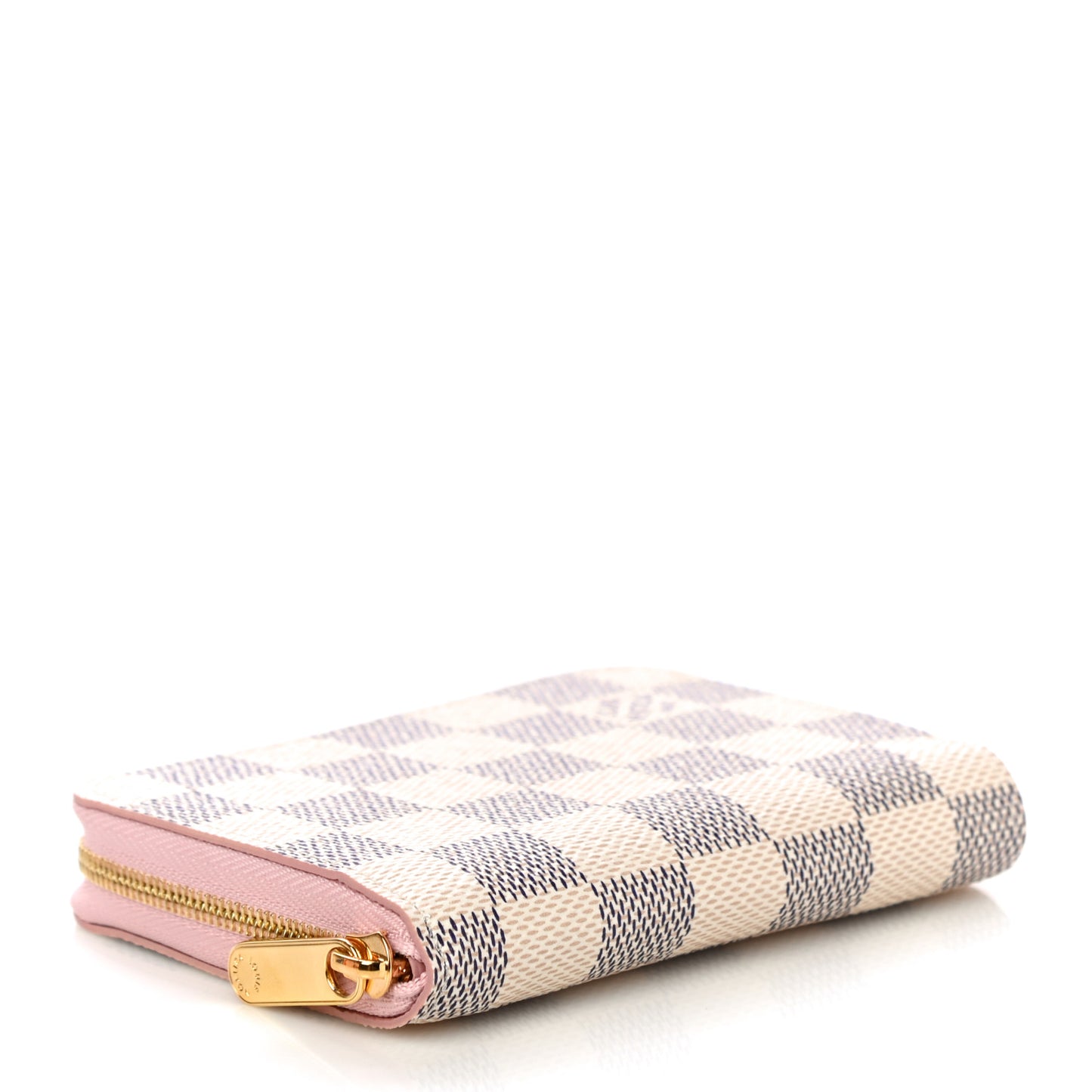 Damier Azur Zippy Coin Purse Rose Ballerine