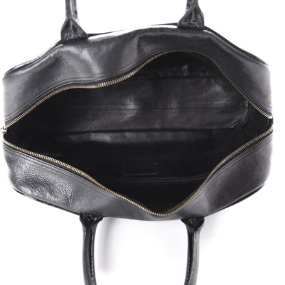 Chanel Calfskin Patent Quilted Large Bowler Black 5 of 10