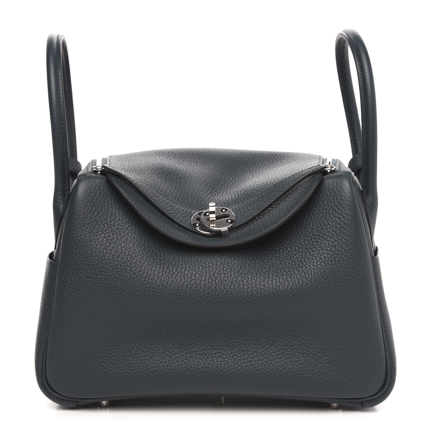 Hermes Taurillon Clemence Lindy 26 Vert Cypress 1 of 9