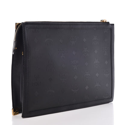 MCM Coated Canvas Studded Pouch Black 3 of 6