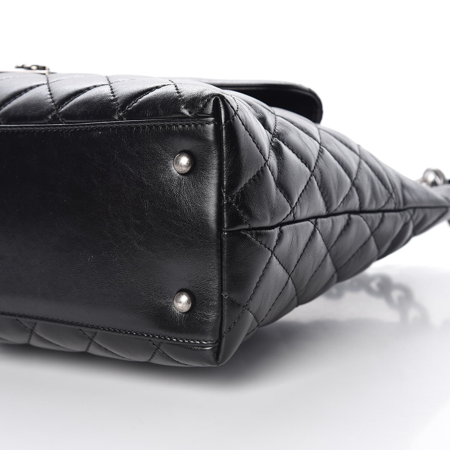Chanel Aged Calfskin Quilted Mad About Quilting Hobo Black 9 of 10