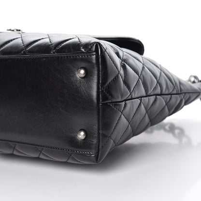 Chanel Aged Calfskin Quilted Mad About Quilting Hobo Black 9 of 10