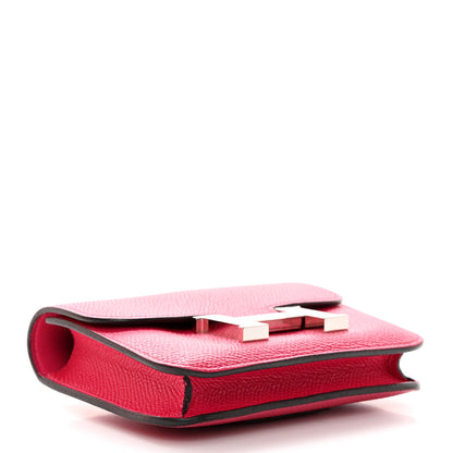Hermes Epsom Constance Slim Wallet Rose Mexico 4 of 8