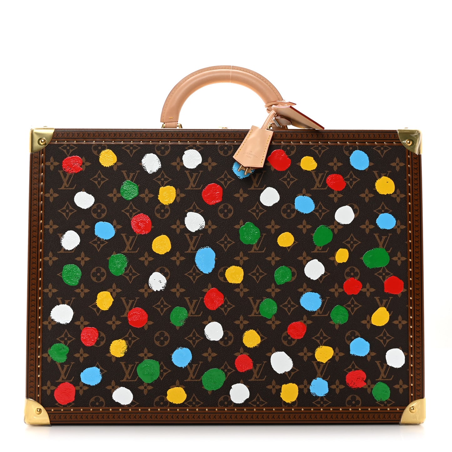 LV X YK Monogram Dots Hard Trunk