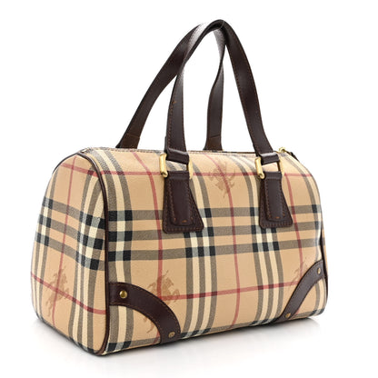 Burberry Haymarket Check Studded Bowler Brown 2 of 12