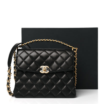 Chanel Caviar Quilted 31 Rue Cambon Top Handle Flap Black 11 of 11