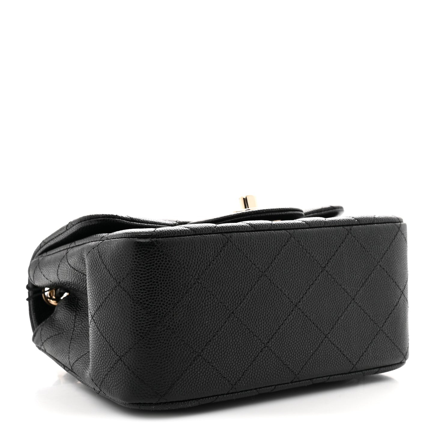 Caviar Quilted Mini Square Flap Black