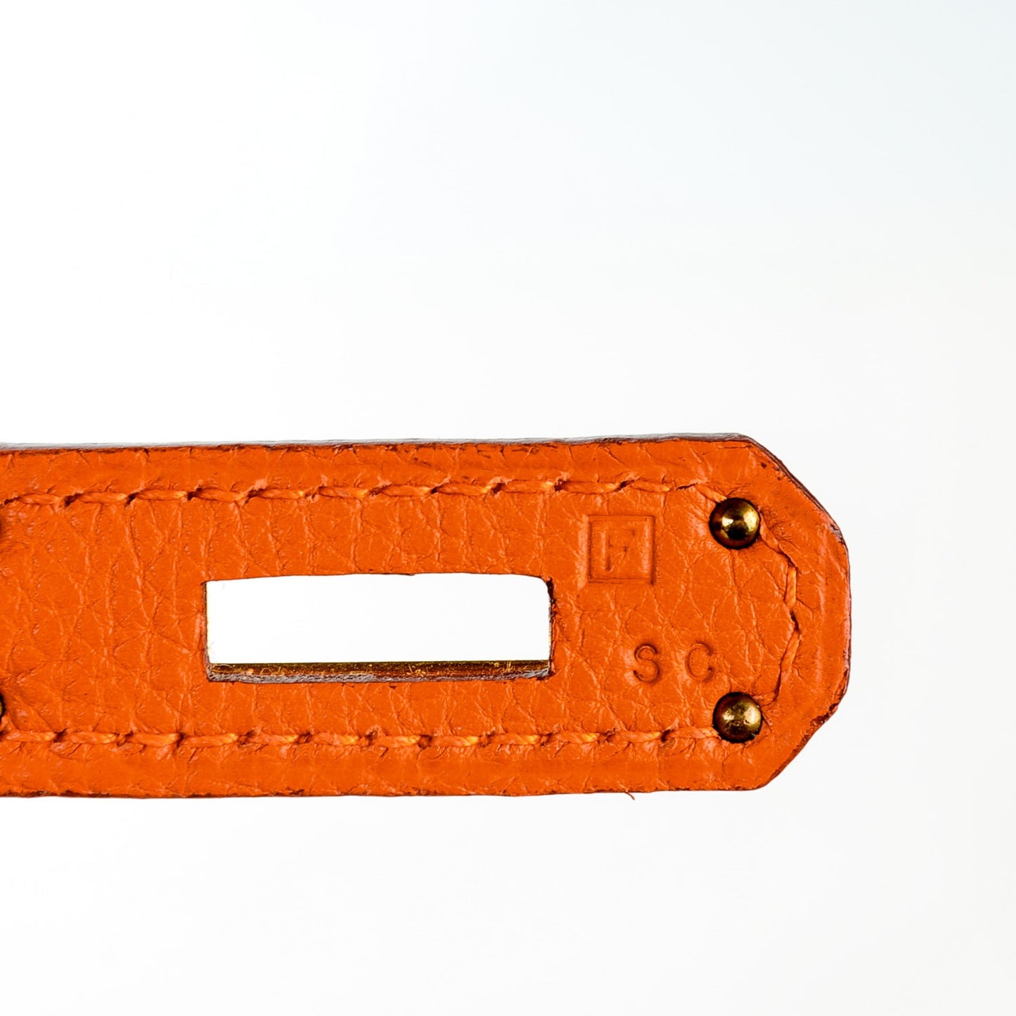 Taurillon Clemence Birkin 35 Orange