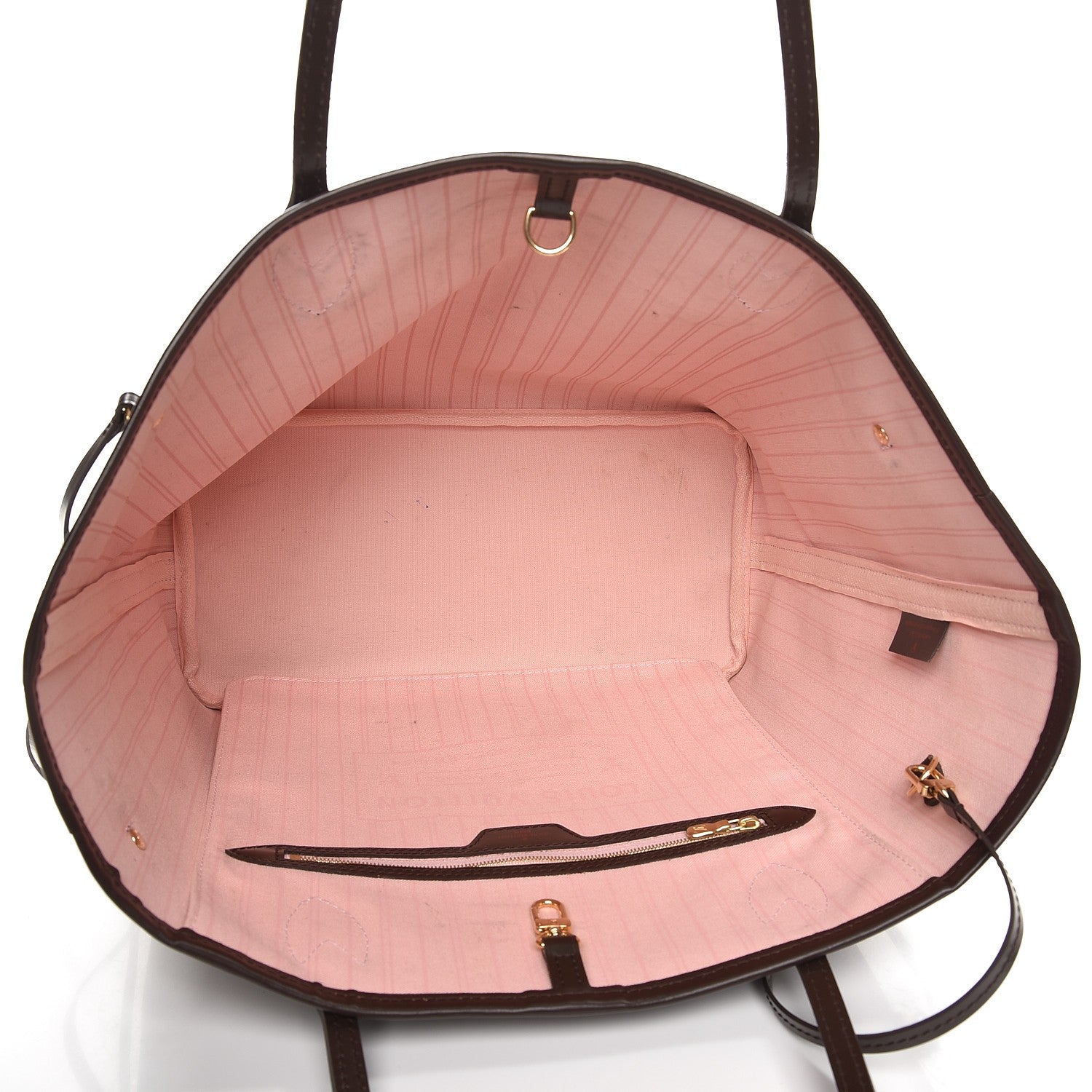 Louis Vuitton Damier Ebene Neo Neverfull MM Rose Ballerine 6 of 17