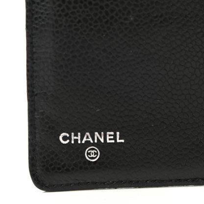 Chanel Caviar Quilted Yen Wallet Black 6 of 10
