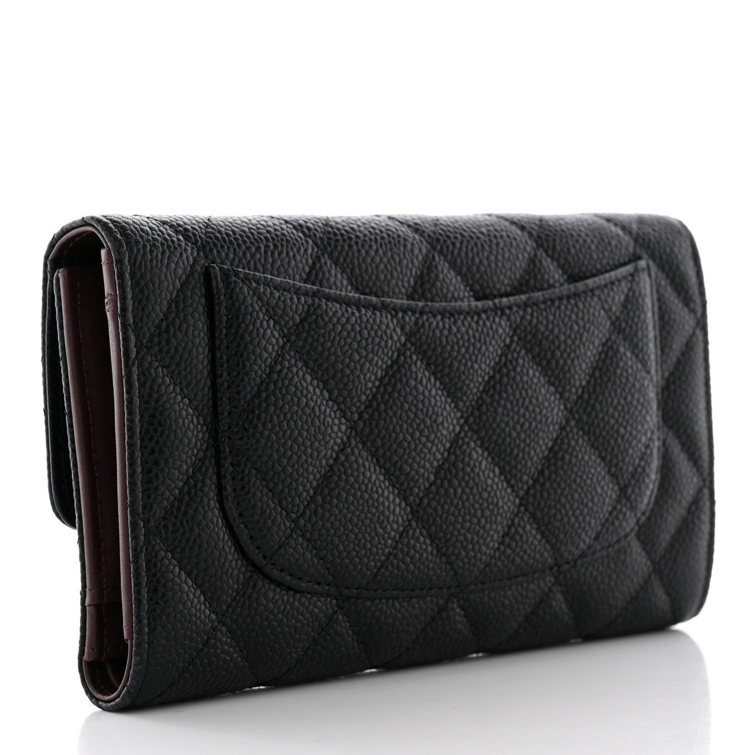 Chanel Caviar Quilted Large Flap Wallet Black 3 of 13