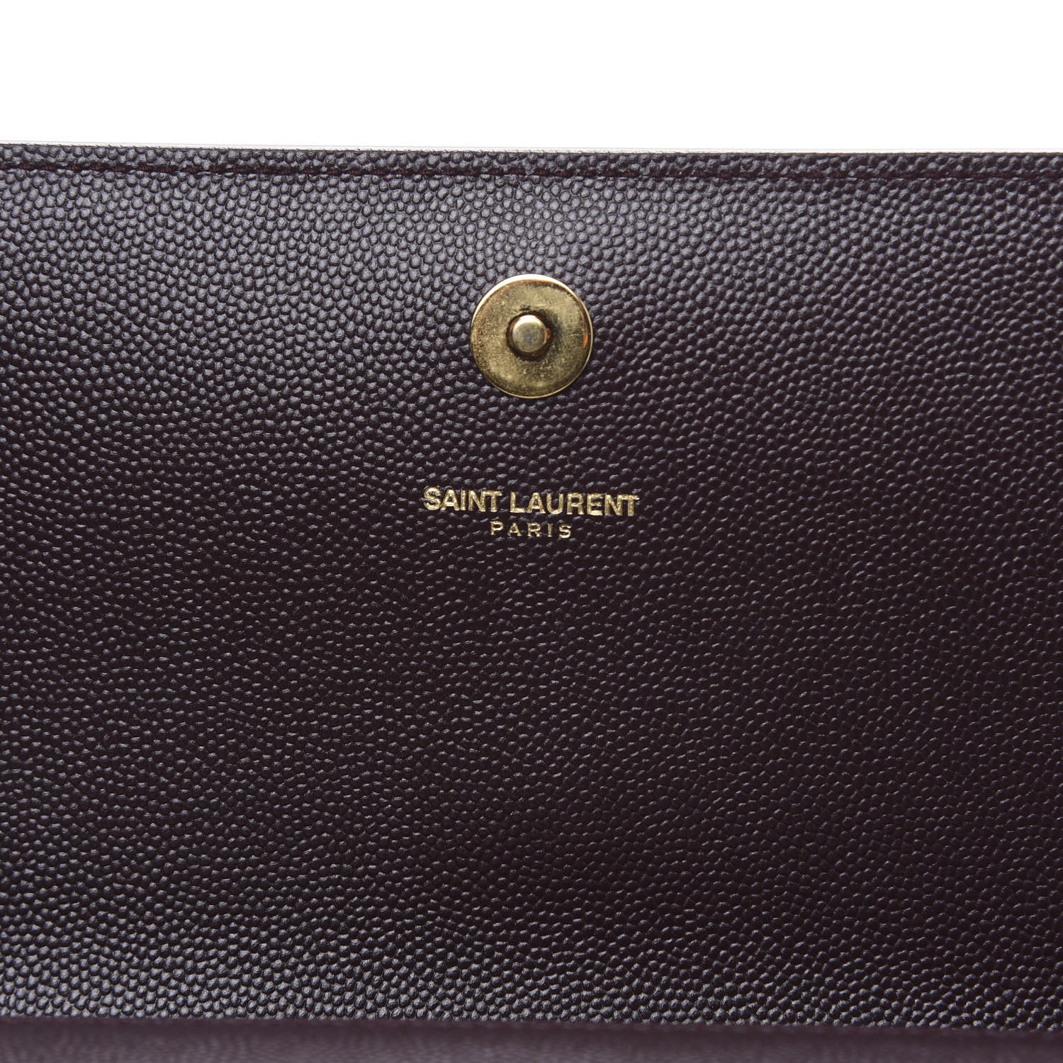 Saint Laurent Grain De Poudre Classic Monogram Cassandre Clutch Amaranto 6 of 9
