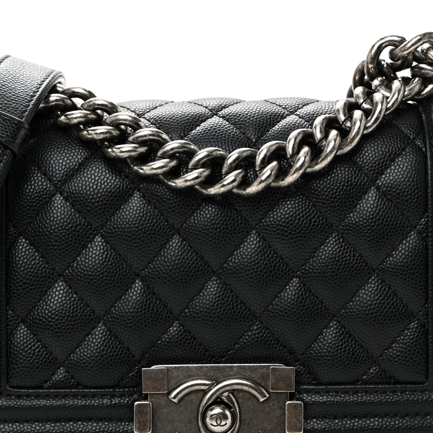 Chanel Caviar Quilted Small Boy Flap Black 8 of 10