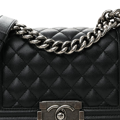 Chanel Caviar Quilted Small Boy Flap Black 8 of 10