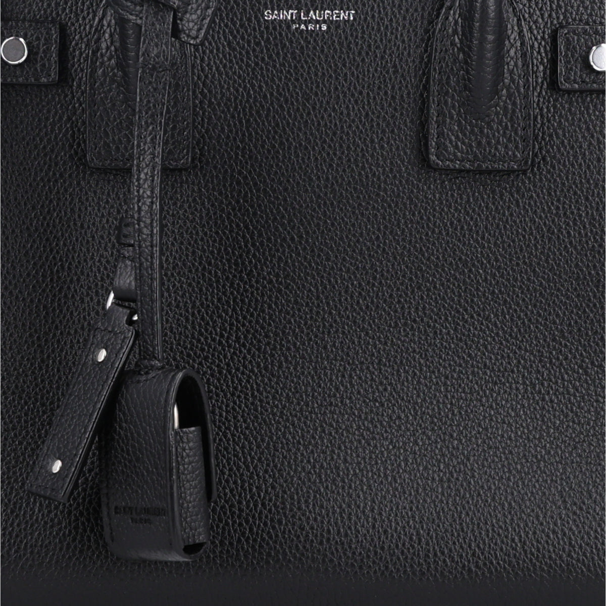 Saint Laurent Grained Calfskin Baby Sac De Jour Souple Black 8 of 10