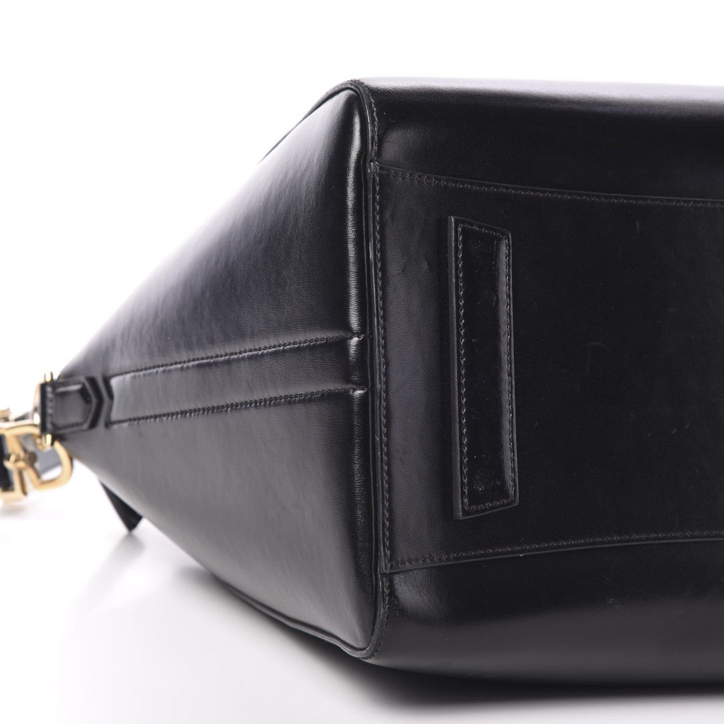 Shiny Lord Calfskin Medium Antigona Black