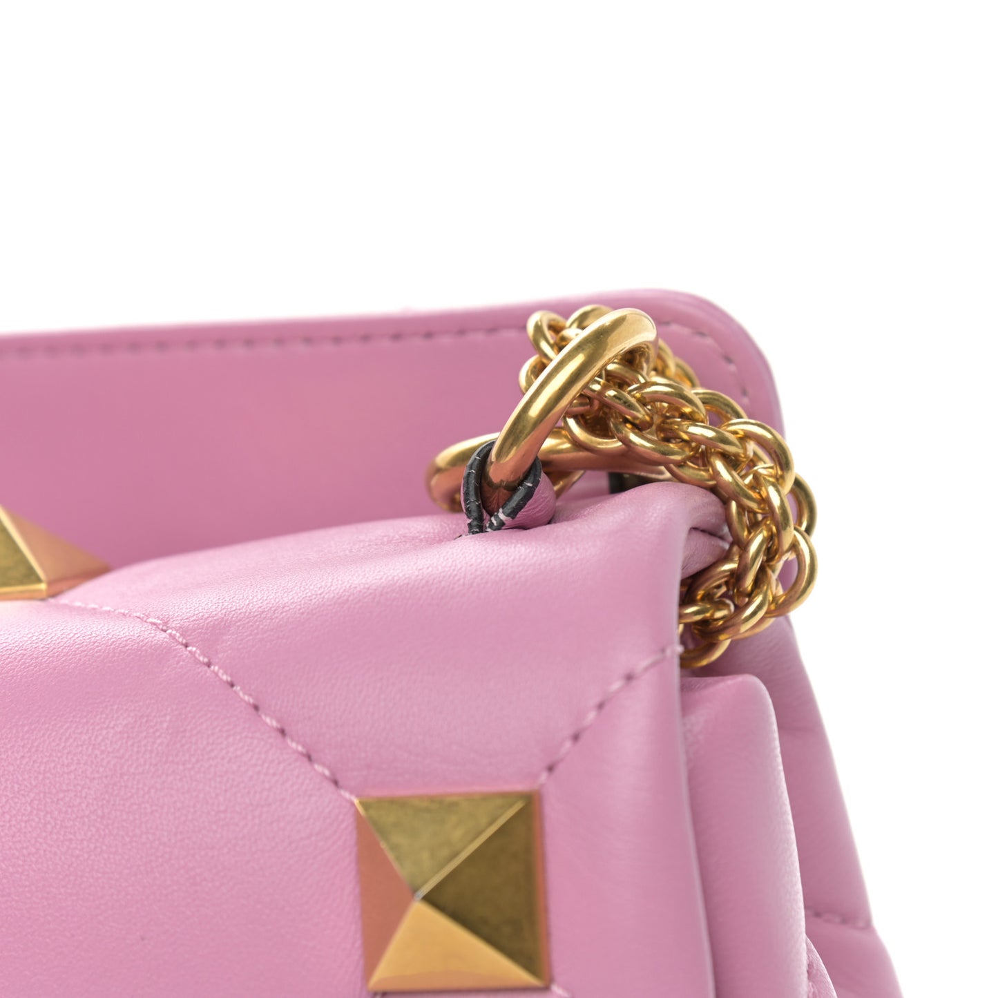 Nappa Large Roman Stud Shoulder Bag Giacinto