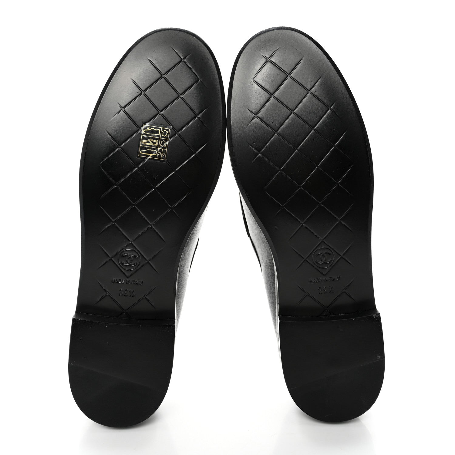 Chanel Lambskin Quilted CC Turnlock Loafers 39.5 Black 5 of 10