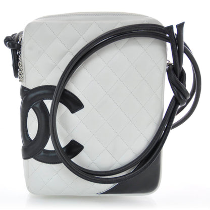 Chanel Calfskin Quilted Cambon Messenger White Black 1 of 9