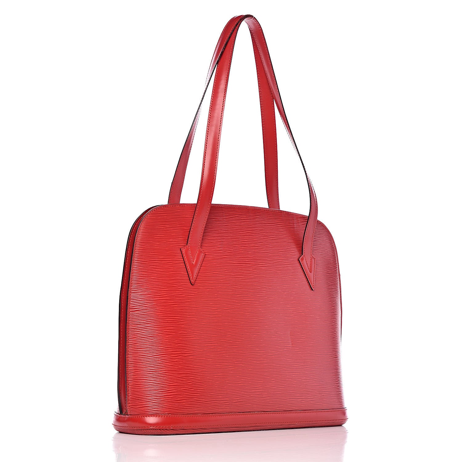 Louis Vuitton Epi Lussac Castillan Red 3 of 16