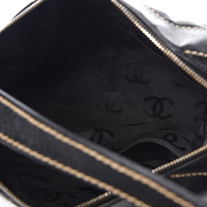 Chanel Caviar CC Stitched Hobo Black 6 of 10