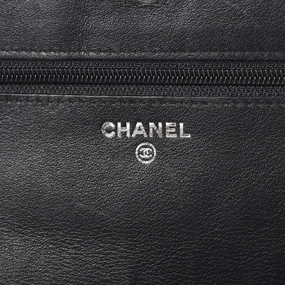 Chanel Caviar Sevruga Wallet On Chain WOC Black 6 of 10