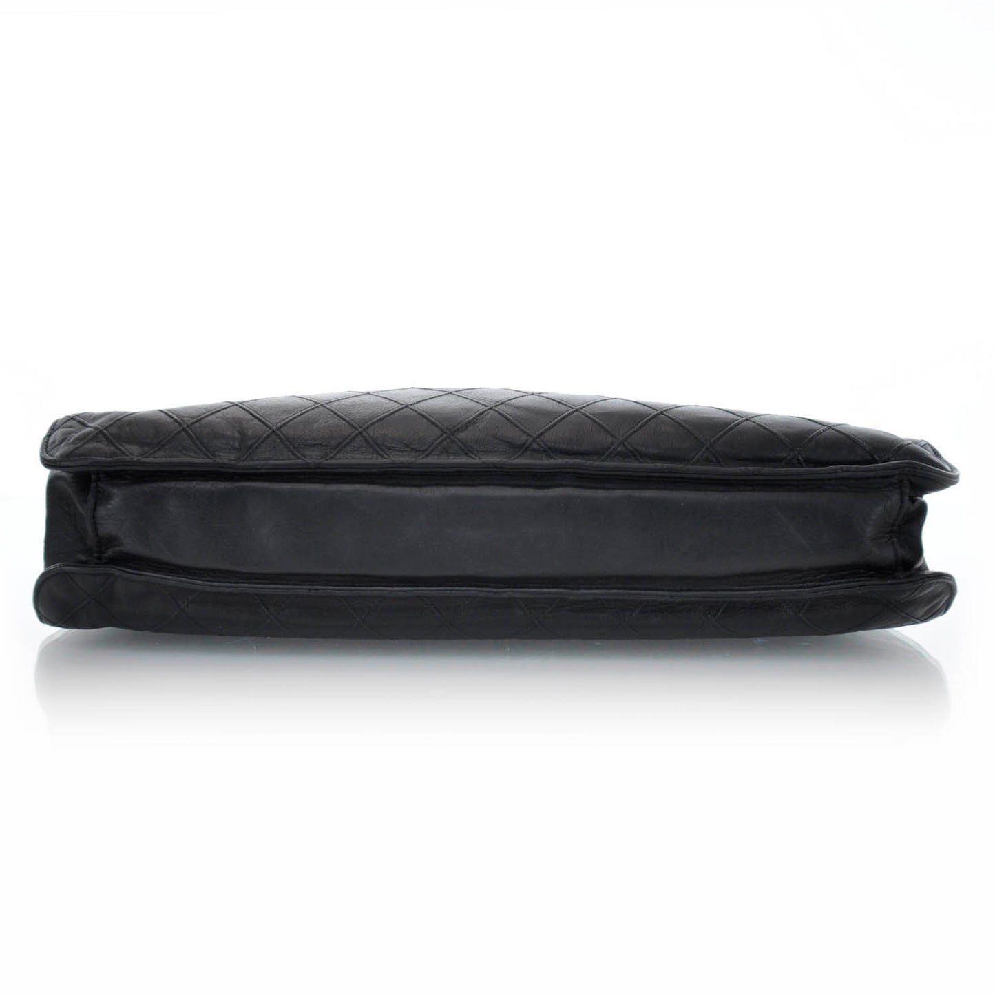 Lambskin Oversized Clutch Black