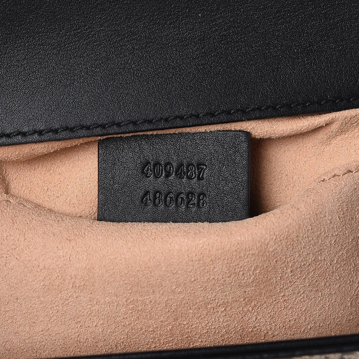 Gucci GG Supreme Monogram Bees Small Padlock Shoulder Bag Black 7 of 9