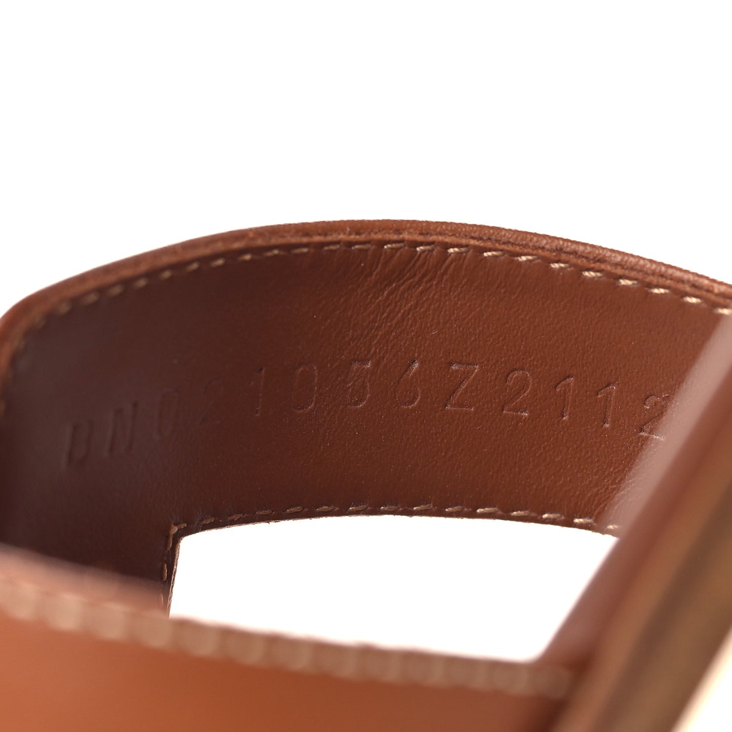 Box Calfskin Oran Sandals 37.5 Gold