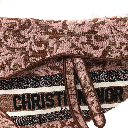 Christian Dior Canvas Embroidered Dioriviera Saddle Bag Metal Rose 8 of 10