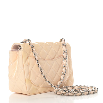 Chanel Patent Quilted Mini Square Flap Light Pink 3 of 14