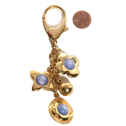 Louis Vuitton Tresor Bag Charm Purple Gold 2 of 4