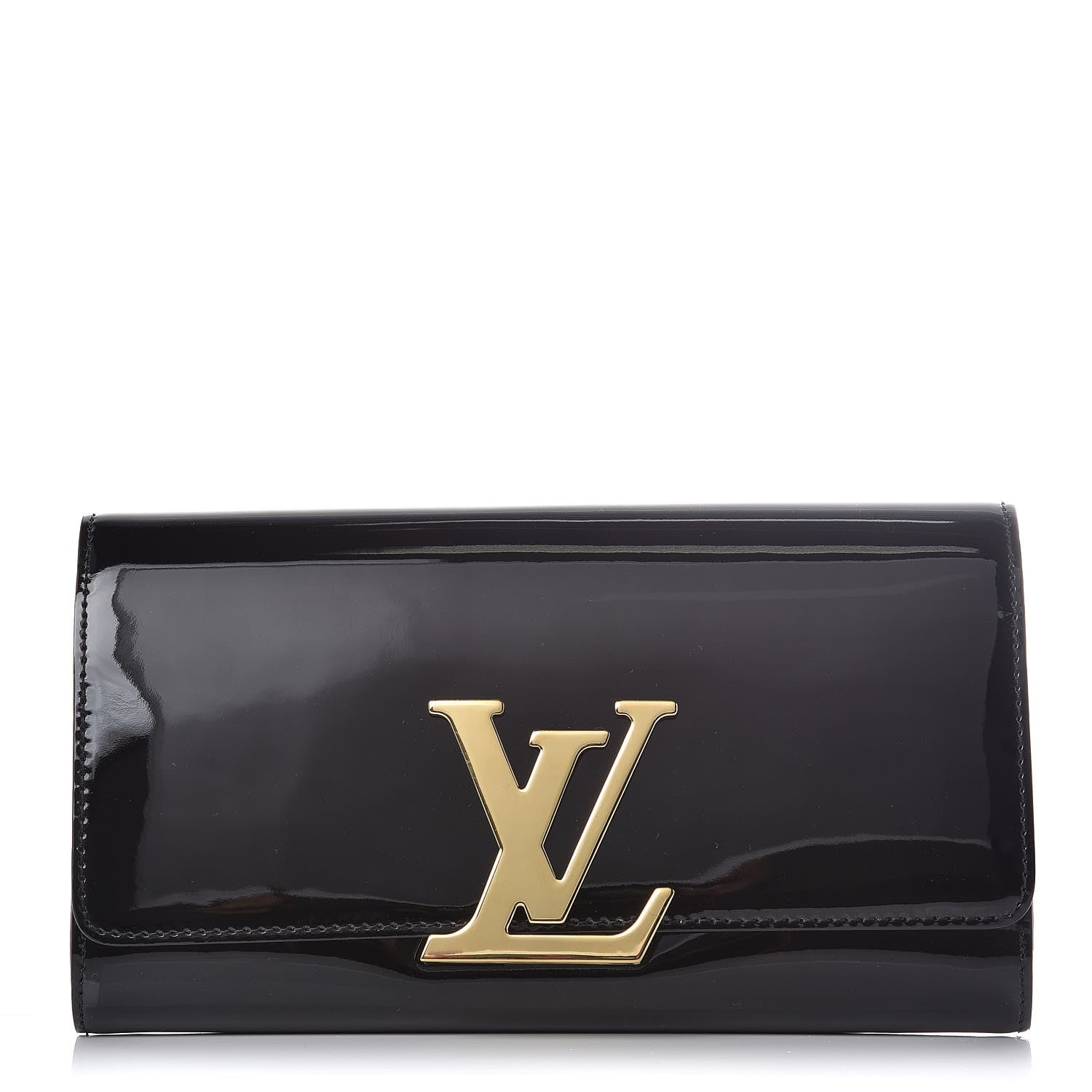 Louis Vuitton Patent Louise Clutch Black 1 of 7