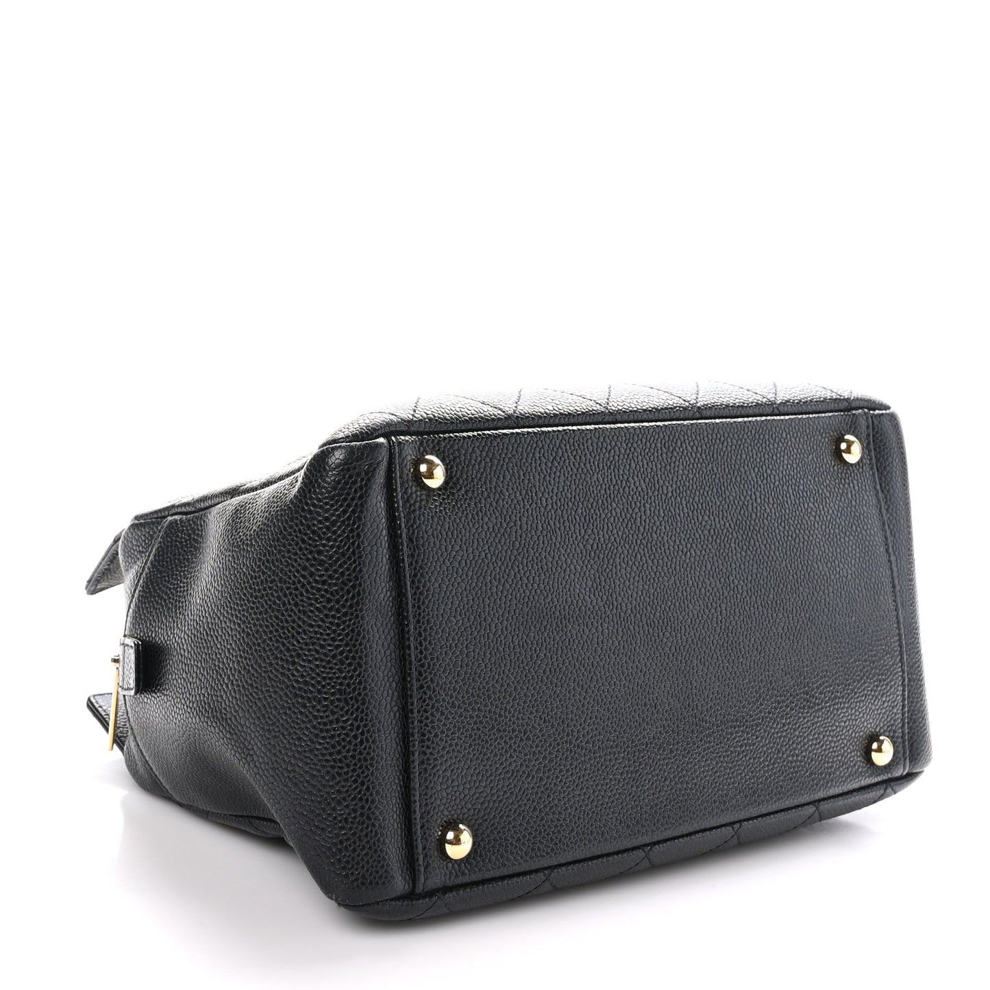 Caviar Quilted Petit Timeless Tote PTT Black