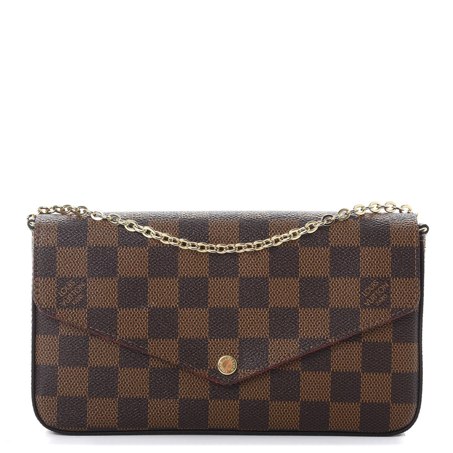 Damier Ebene Pochette Felicie Chain Wallet