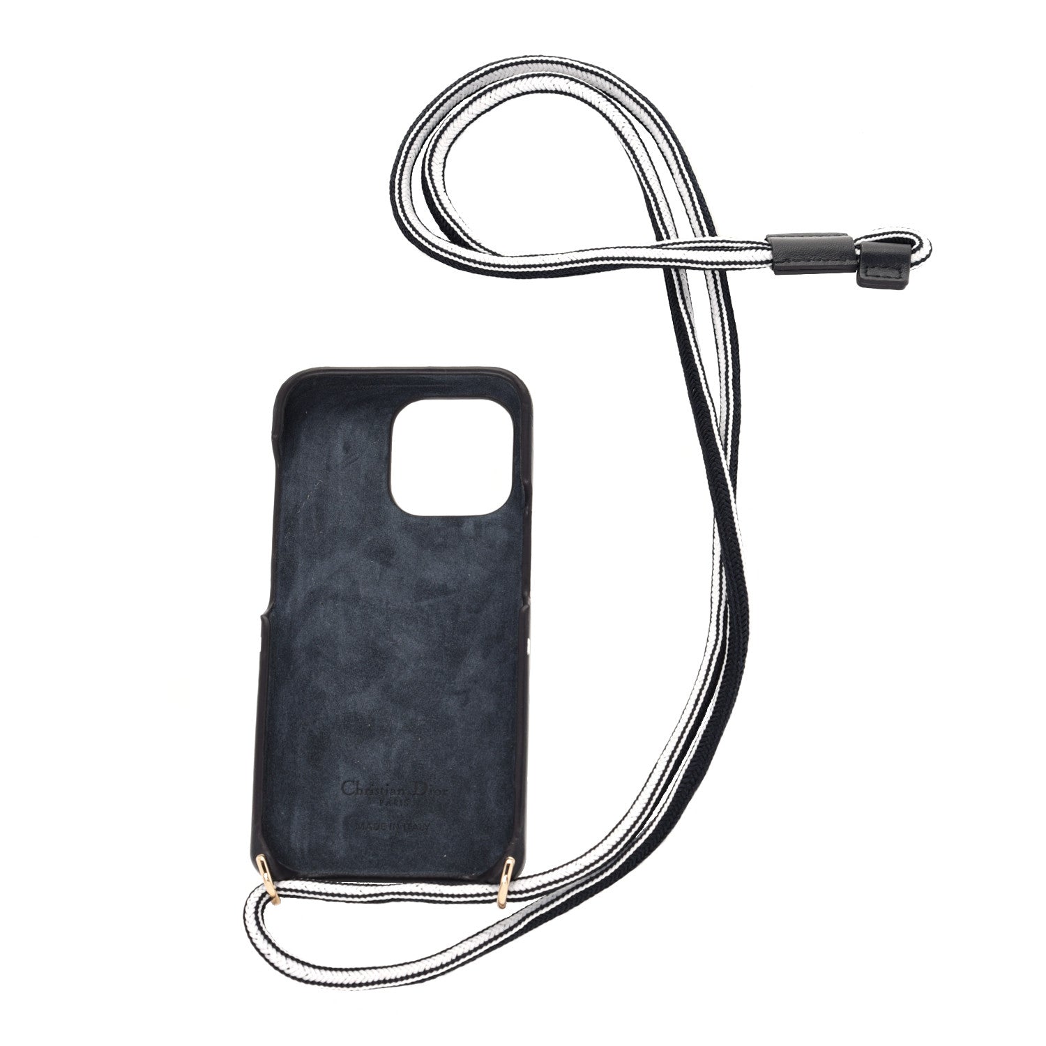 Christian Dior Calfskin Dior Vibe iPhone 13 Pro Case With Cord