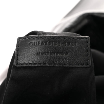 Saint Laurent SAINT LAURENT Crinkled Calfskin Matelasse Monogram Medium Niki Chain Satchel Black 6 of 9
