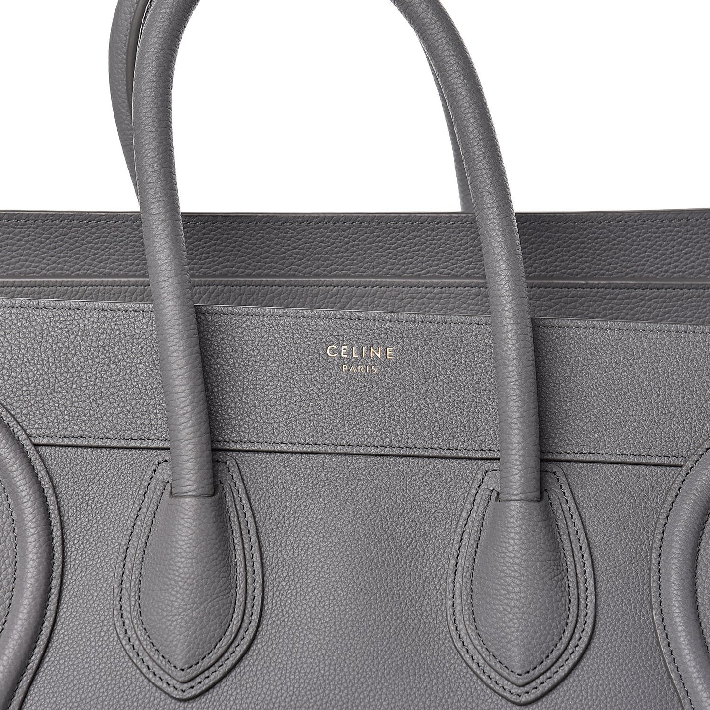 Drummed Calfskin Mini Luggage Kohl