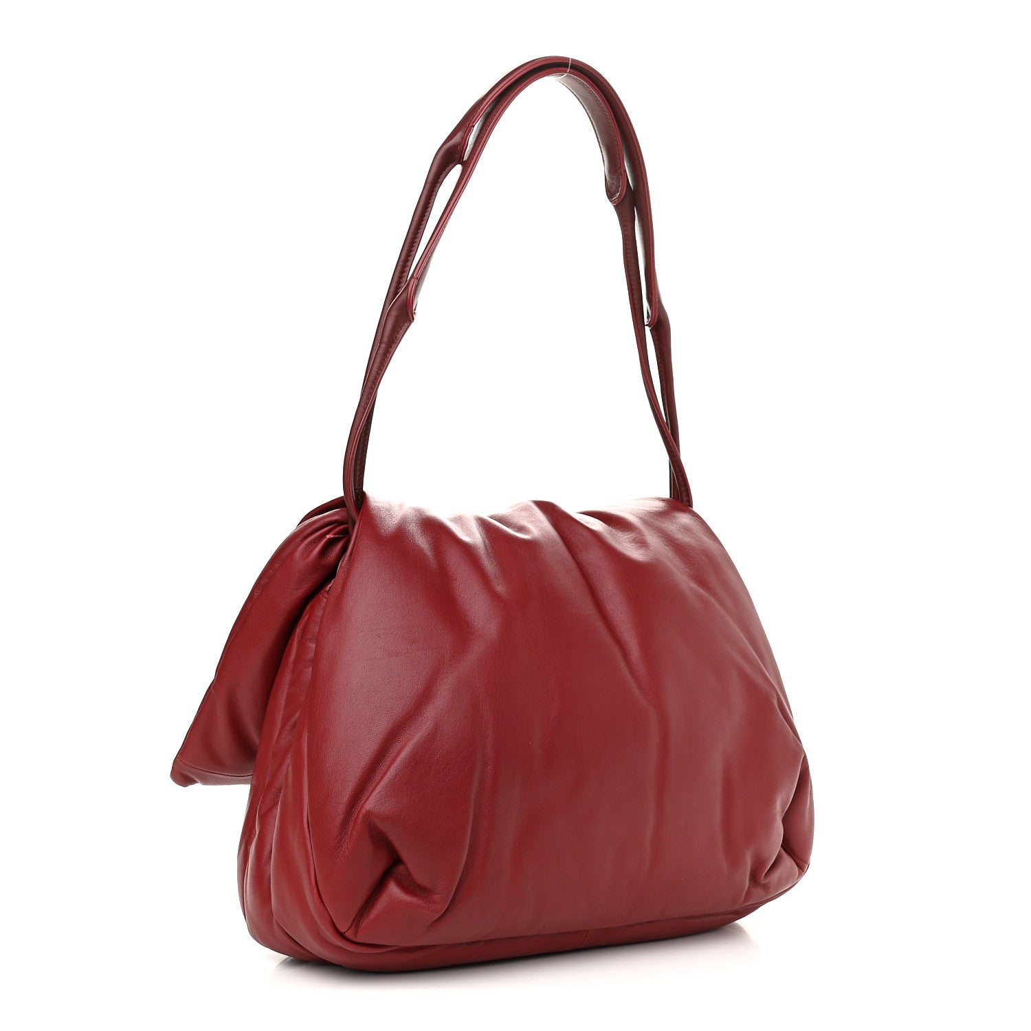 Celine Smooth Lambskin Medium Pillow Flap Burgundy 3 of 11