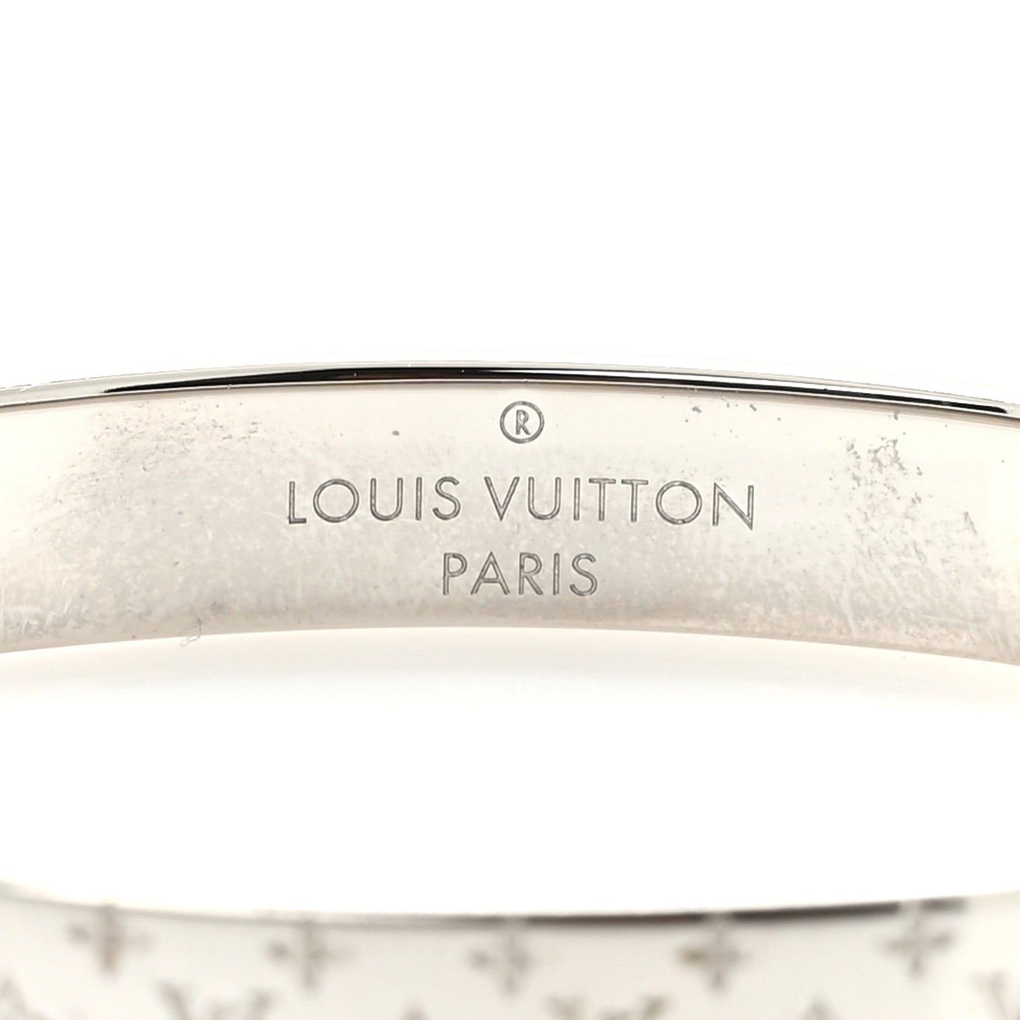 Brass Palladium Plated Nanogram Cuff S Silver