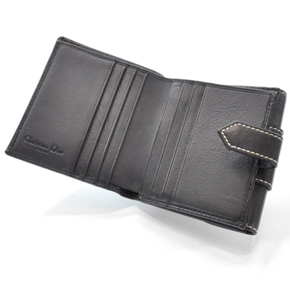 Christian Dior Leather Saint Germain Compact Wallet Brown 7 of 10