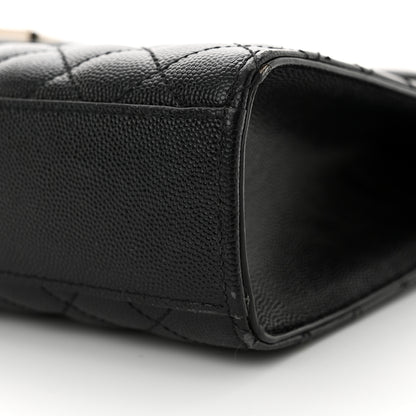 Saint Laurent Grain De Poudre Textured Mixed Matelasse Large Triquilt Monogram Satchel Black 10 of 13