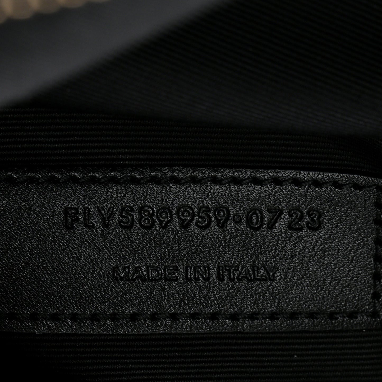 Grain De Poudre Monogram Belt Bag Black