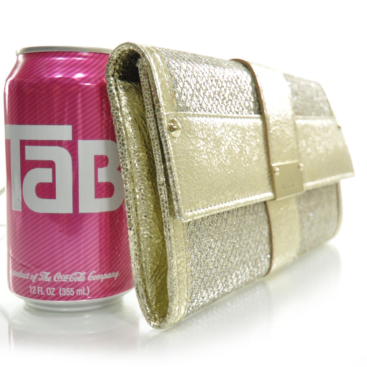 Glitter Fabric Ubai Clutch Wallet Metallic
