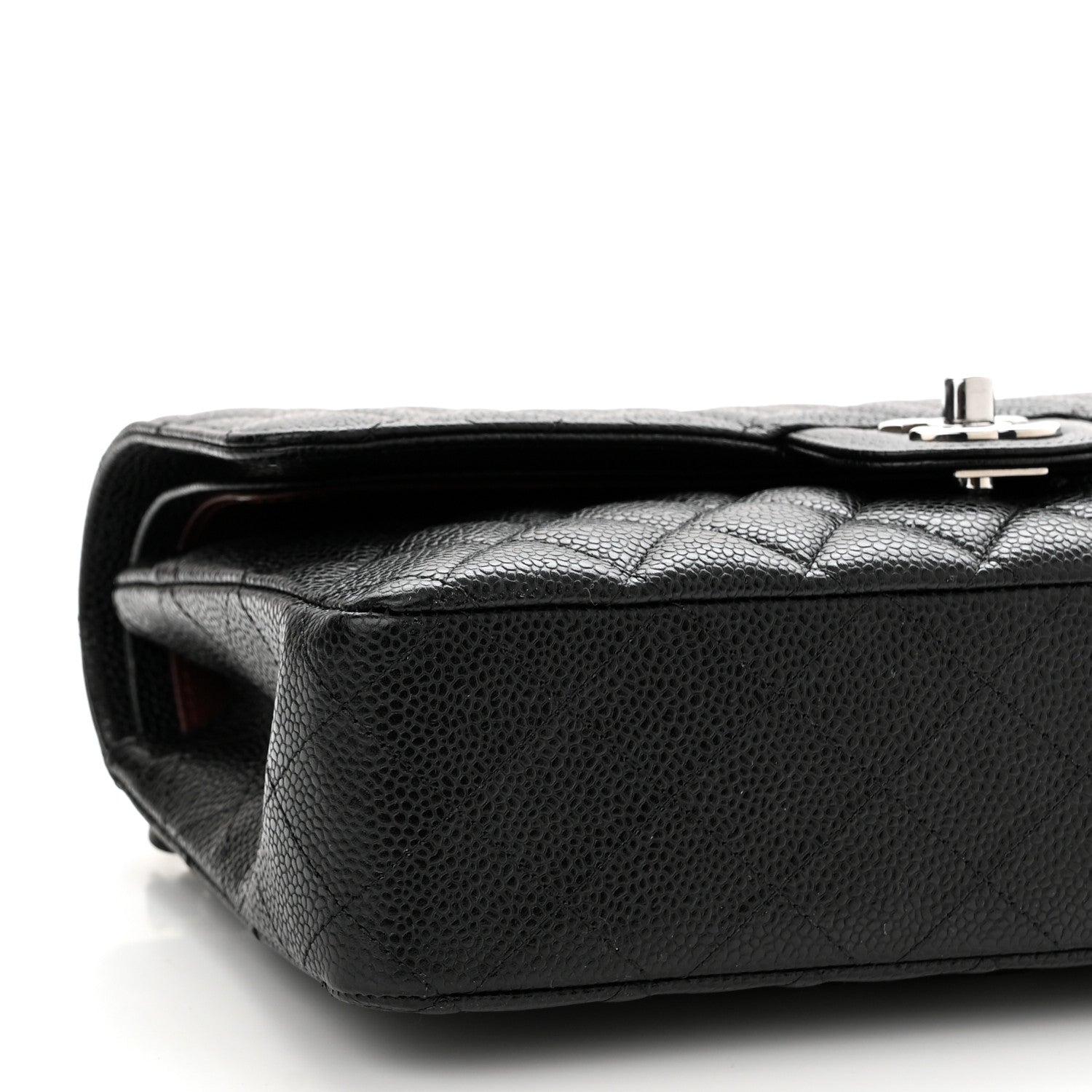 Chanel Caviar Quilted Medium Double Flap Black 8 of 9
