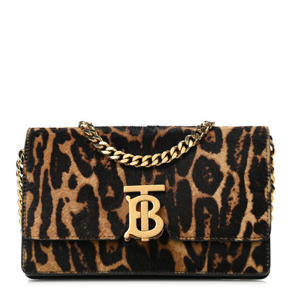 Burberry Calf Hair Leopard Print Small TB Bag 1 of 9